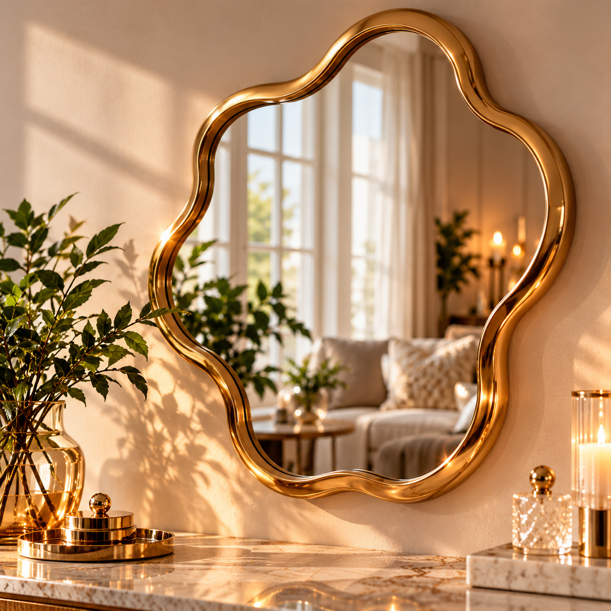 Luvaniq Irregular Wall Mirror