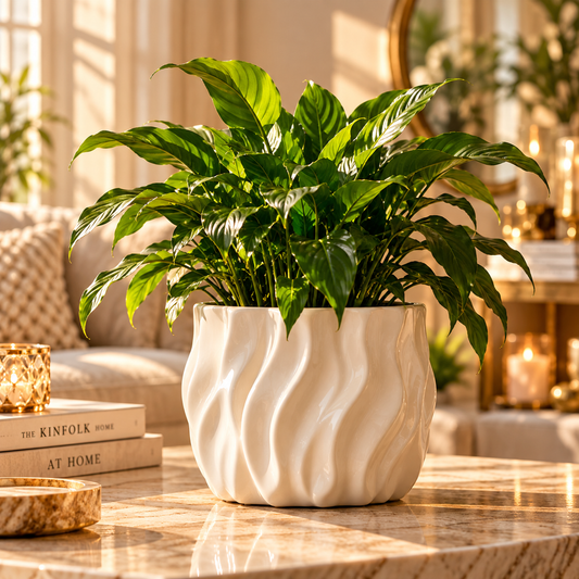 Luvaniq Sculptural Ceramic Plant Pot