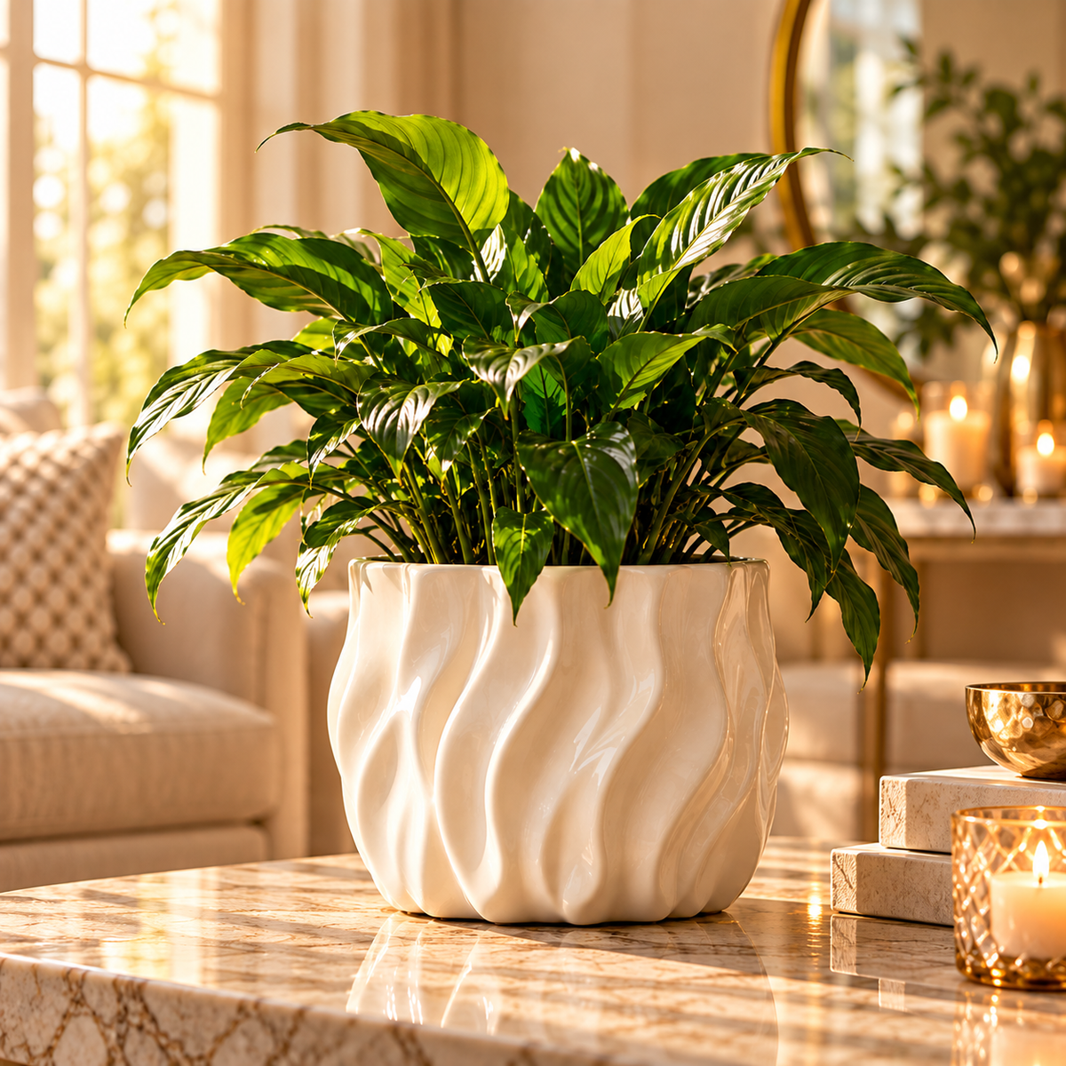 Luvaniq Sculptural Ceramic Plant Pot